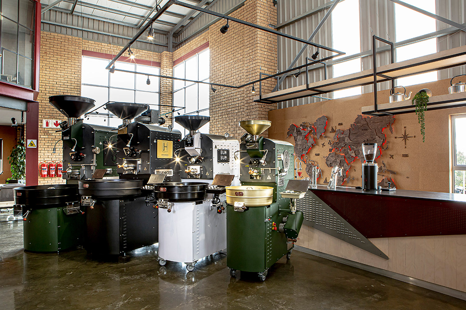 Genio Roasters Collection of Coffee Roasting Machines